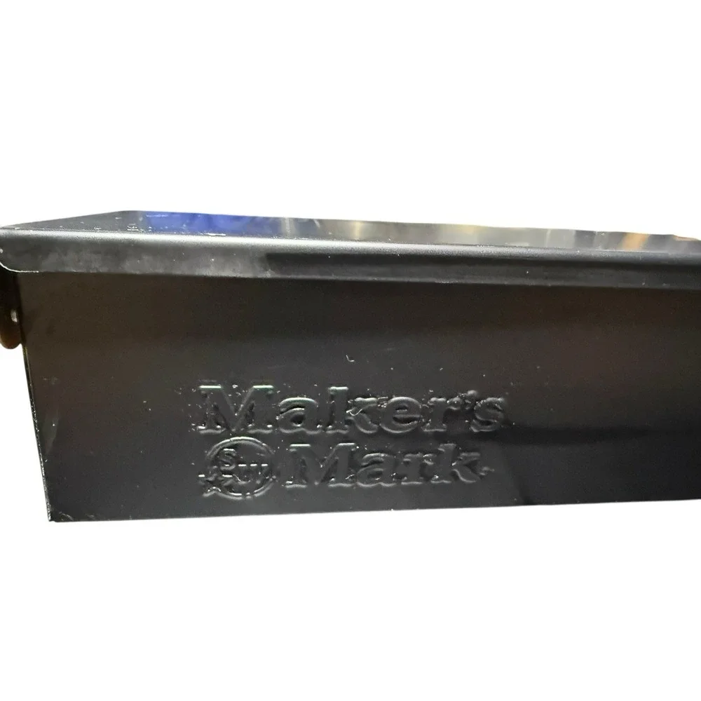 Maker's Mark Metal Black Storage/Display Box for Condiments & Bar Tools